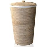 Wasmand Decor Walther Basket Met Linnen Zak Rond Rattan Licht 104 L