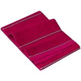 Handdoek Esprit Box Stripes Raspberry 