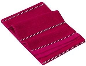 Handdoek Esprit Box Stripes Raspberry 