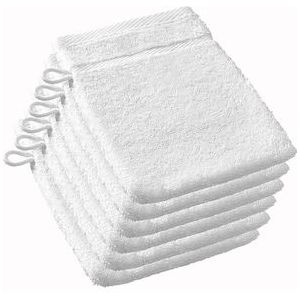 De Witte Lietaer - Othello - Washandjes - Wit - Set van 6 - 100% Katoen