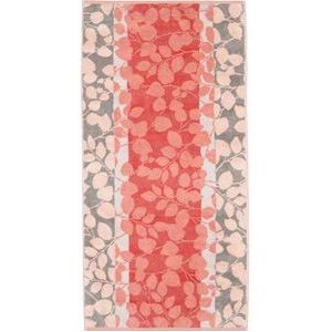 Handdoek Cawö Noblesse Harmony Floral Coral (Set van 3)