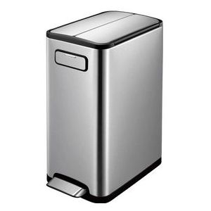 Pedaalemmer EKO Ecofly Step Bin Recycle 20+20L Mat Inox