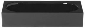 Blomus - Modo - Zeepschaal - Zwart - Acryl - 20 x 10 x 4 cm