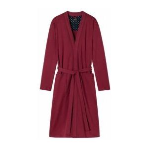 Badjas Kimono Schiesser Essentials Man Interlock Rood Bordeaux-L