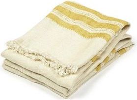 Libeco - The Belgian Towel - Gastendoek - Geel - Set van 6 - Linnen