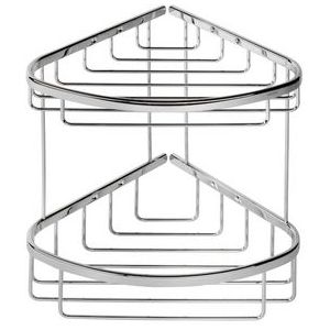 Geesa Basket Doucherek Hoek - Dubbel - 27,5 cm - Chroom