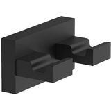 Decor Walther - WH 5 - Handdoekhaakje - Zwart - Metaal - Twee Haken