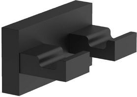 Decor Walther - WH 5 - Handdoekhaakje - Zwart - Metaal - Twee Haken