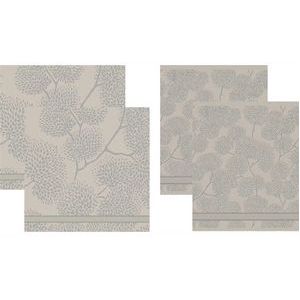 DDDDD 2x theedoek + 2x keukendoek Trees - Taupe