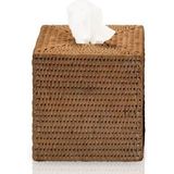 Decor Walther - Basket - Tissuebox - Donker - Vierkant - Rattan