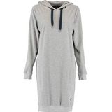 Pyjamashirt Cawö 820 Uni Longsize Hoodie Women Grijs Blauw-XS