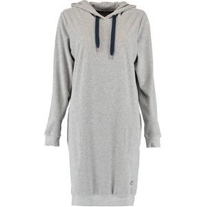 Pyjamashirt Cawö 820 Uni Longsize Hoodie Women Grijs Blauw-XL