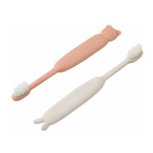 Liewood - Fabio Classic Toddler Toothbrush - Pale Tuscany / Sandy - Tandenborstel - Set van 2