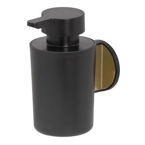 Tiger Tune - Zeepdispenser 180 ml - Zonder boren - Zelfklevend 3M tape - Goud geborsteld / Zwart