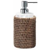 Zeepdispenser Decor Walther Basket SSP Rattan Donker Porselein Wit