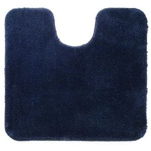 Sealskin Angora - Toiletmat 55x60 cm - Polyester - Donkerblauw