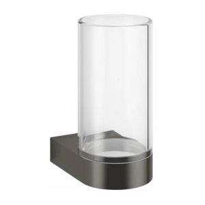 Tandenborstelhouder Decor Walther Century WMG Wandmodel Kristal Mat Donker Metaal Transparant