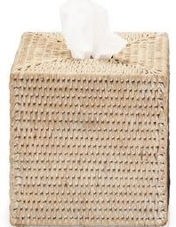 Tissuebox Decor Walther Basket Vierkant Rattan Licht