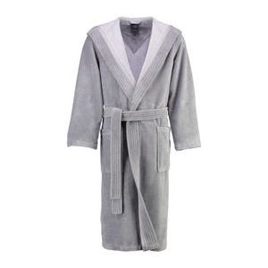 Cawö - 801 Uni Capuchon - Badjas - Grijs - 35% Katoen / 65% Polyester