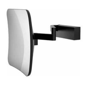 Make-up Spiegel Decor Walther VISION S Unlit 5X Wandmodel Mat Zwart (5x magnification)