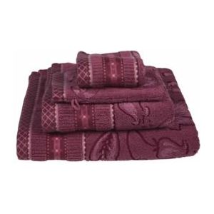 Washandje Pip Studio Jasmin Jacquard Dark Pink (Set van 3)