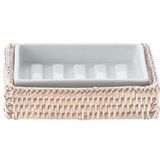 Zeephouder Decor Walther Basket STS Rattan Licht Porselein Wit