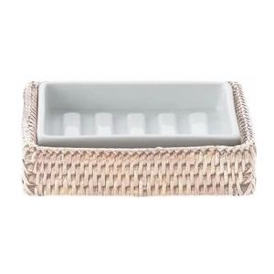 Zeephouder Decor Walther Basket STS Rattan Licht Porselein Wit