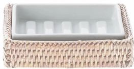 Zeephouder Decor Walther Basket STS Rattan Licht Porselein Wit