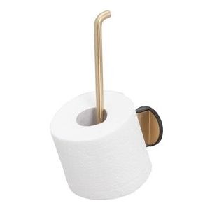 Tiger Tune - Reserverolhouder - Zonder boren - Zelfklevend 3M tape - Goud geborsteld / Zwart