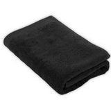 Tiseco Home Studio - Delux - Badlaken - Zwart - 70 x 140 cm