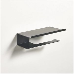 WC Rolhouder Aquanova Cyra Shelf Black