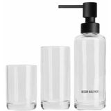 Decor Walther - Pop Up Set - Zeepdispenser - Beker - Tandenborstelhouder - Transparant - 3-delig
