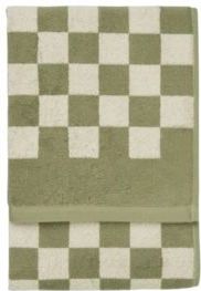 Marc O'Polo - Checker - Gastendoek - Moss Green - 30 x 50 cm