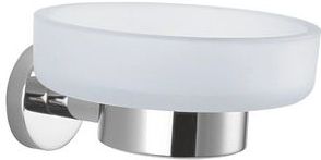 Decor Walther - Basic - Zeepschaal - Zilver - Hoogwaardig Mat Glas en RVS