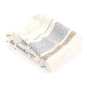 Gastendoek Libeco The Belgian Towel Oyster Stripe Linnen (Set van 6)