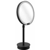 Decor Walther - Just Look Plus SR - Make-up Spiegel - Mat Zwart - LED Verlichting