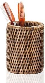 Tandenborstelhouder Decor Walther Basket Rond Ratan Donker