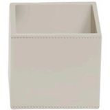 Decor Walther - Brownie UB - Opbergbox - Zand - Kunstleer - 8,5 x 9,9 x 9,9 cm