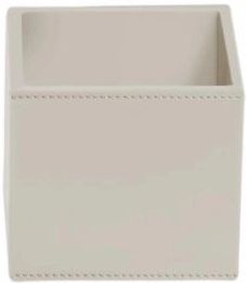 Decor Walther - Brownie UB - Opbergbox - Zand - Kunstleer - 8,5 x 9,9 x 9,9 cm