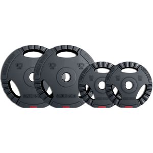 Voordeelbundel 30 kg - (2 x 10 en 2 x 5 kg) Olympische Halterschijven Gripper kunststof 50/51 mm