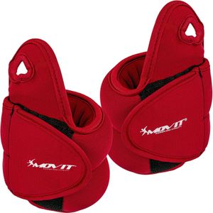 Set van Polsgewichten 0,5 kg - 2 x 0,25 kg Rood