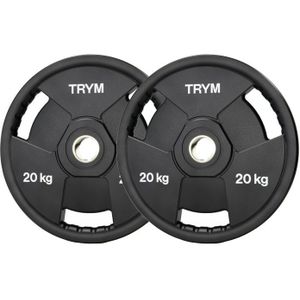 TRYM Olymische halterschijven set 2 x 20 kg - 50 mm