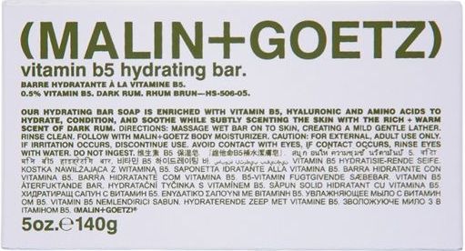 Malin + Goetz - Vitamin B5 Hydrating Bar - Rum - 140g - Luxe Zeep
