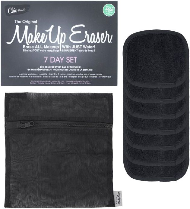 MakeUp Eraser - Make-up Remover Set - Zwart - 7 Stuks - 21 g