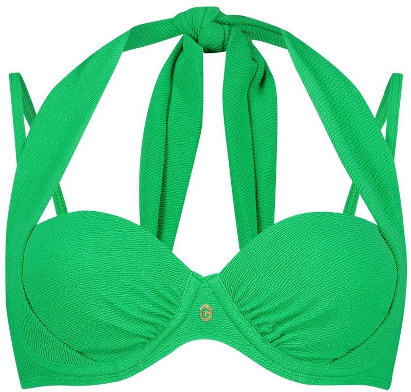 multiway bikini top bright green relief