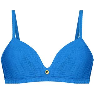 triangle bikini top blue snake