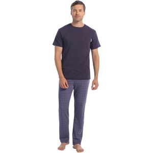 Pyjama set indigo check