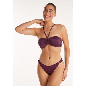 Bandeau bikini wine red