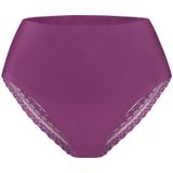 high waist brazilian lace purple