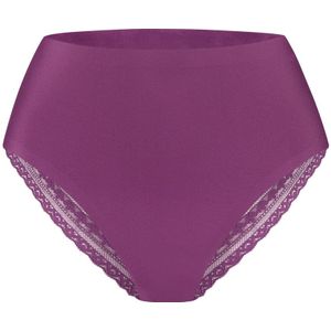 high waist brazilian lace purple